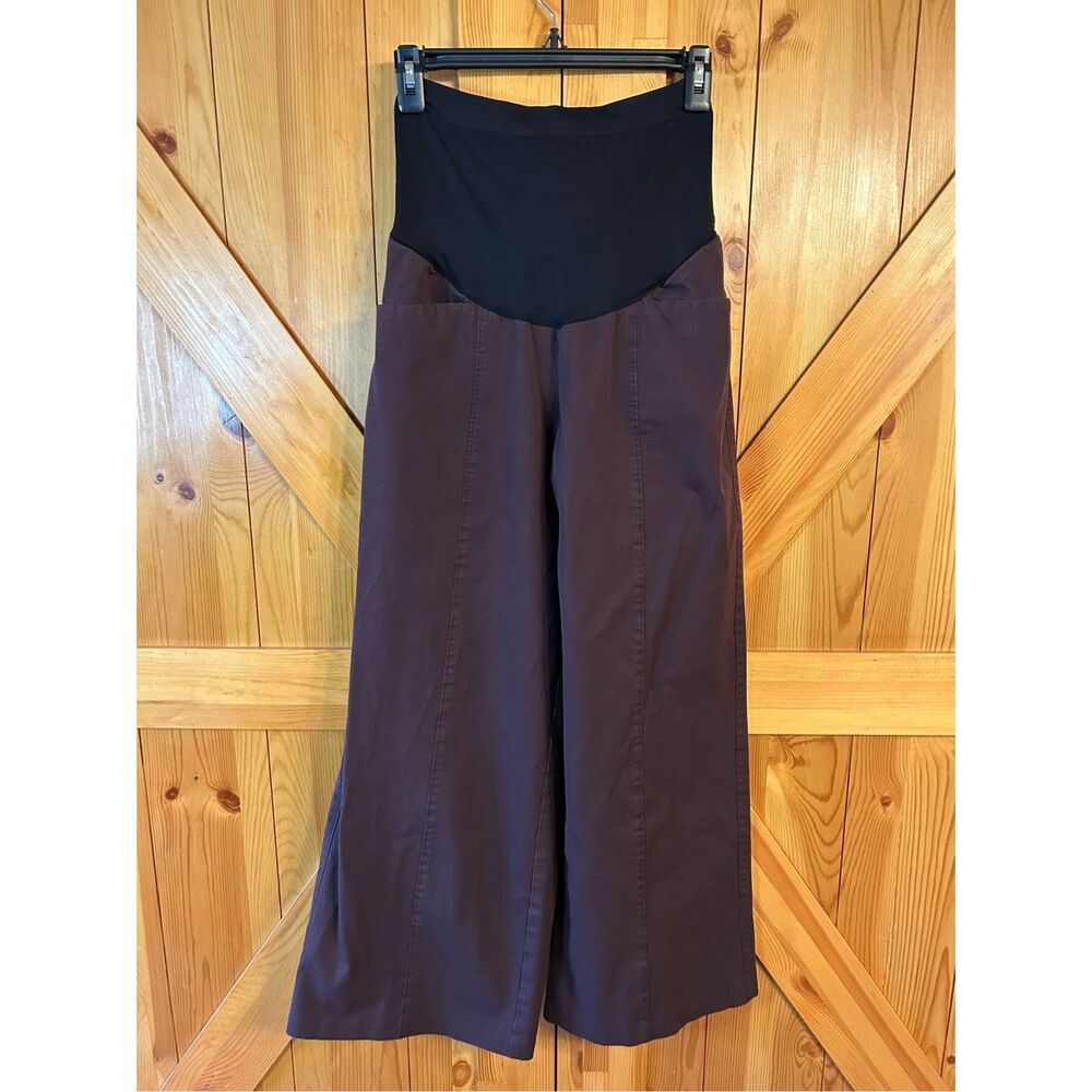 Old Navy Brown/purple wide leg maternity pants